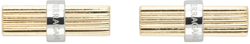 Silver & Gold Branded Cufflinks