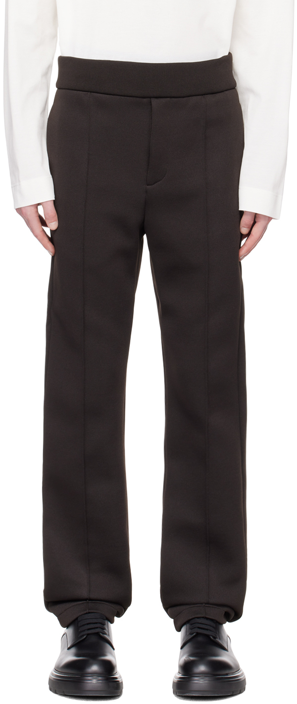 Brown Pinched Seam Trousers