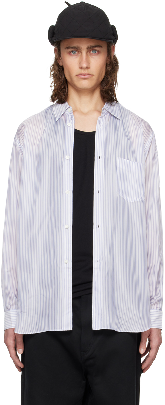 Comme Des Garçons Shirt Blue Striped Shirt In 1 Stripe 1(6)