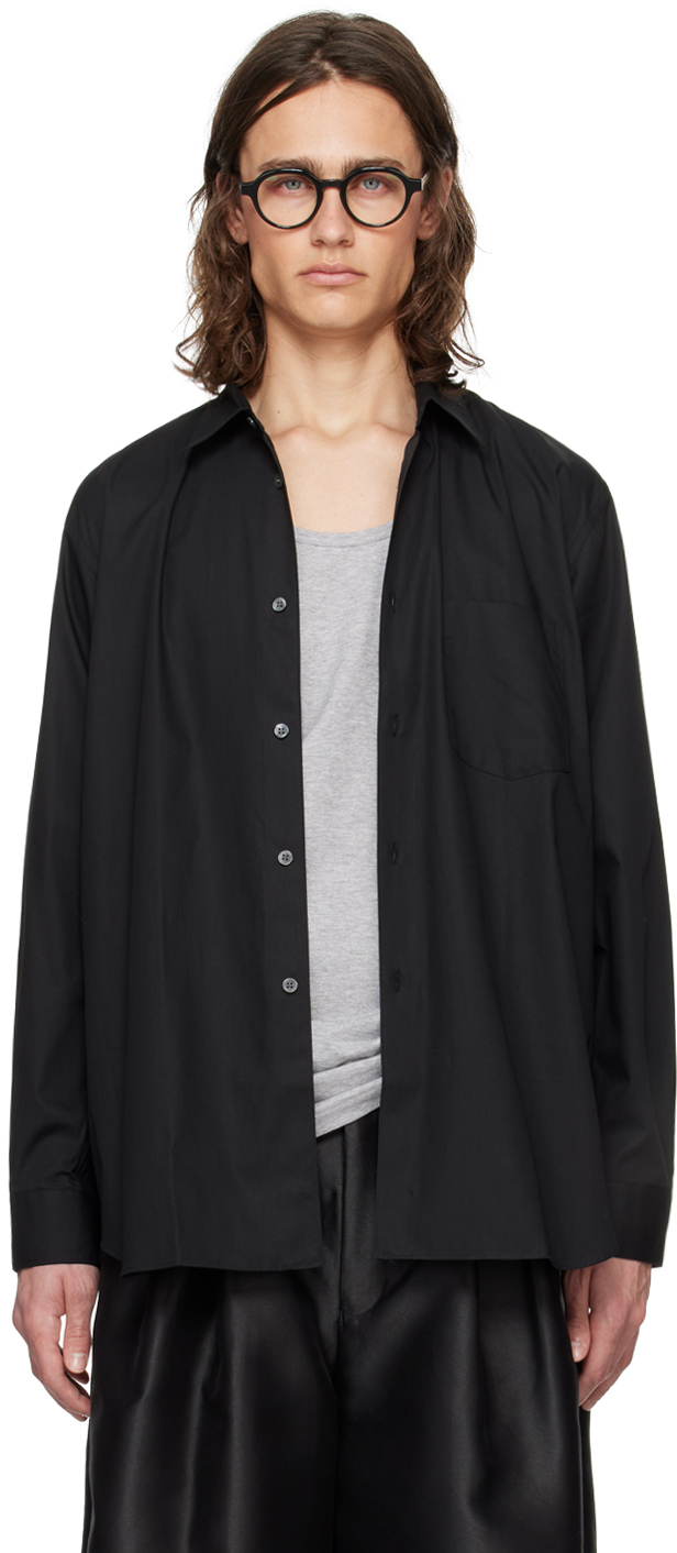 Chemise Homme Noir Comme Des Garçons - Taille XL, Uni, Neuf Avec Étiquettes