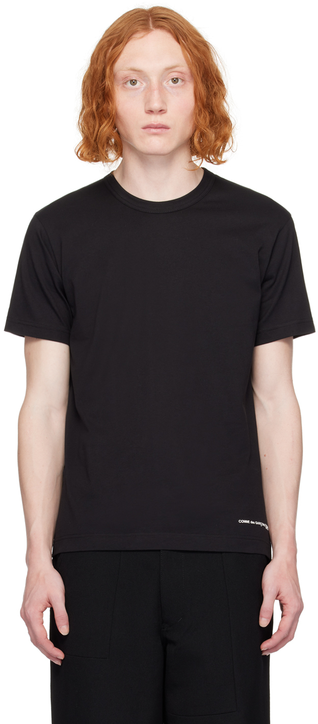 Shop Comme Des Garçons Shirt Black Printed T-shirt In 1 Black