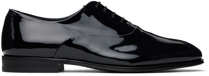 Black Wave Detail Oxfords