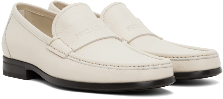 Ferragamo Dupont Loafer In Mascarpone