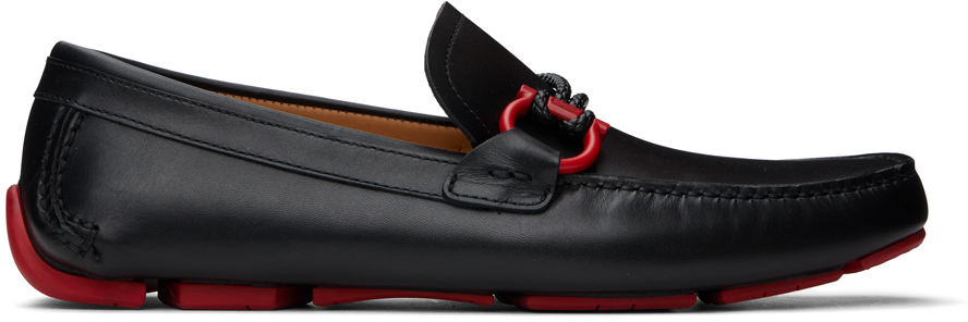 Black Gancini Ornament Loafers