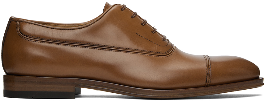 Brown Toe Cap Oxfords