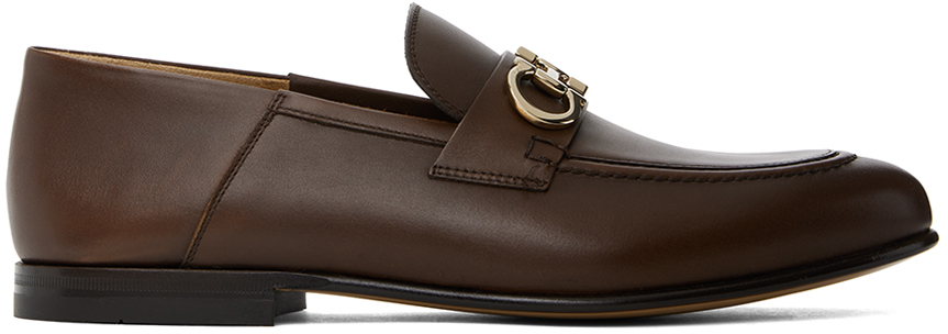 Brown Hardware Loafers