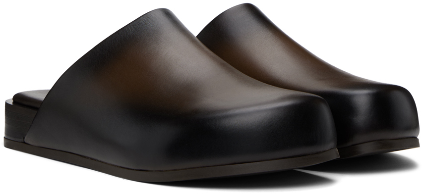 Ferragamo Brown Plaque Loafers In Brown Anticatura