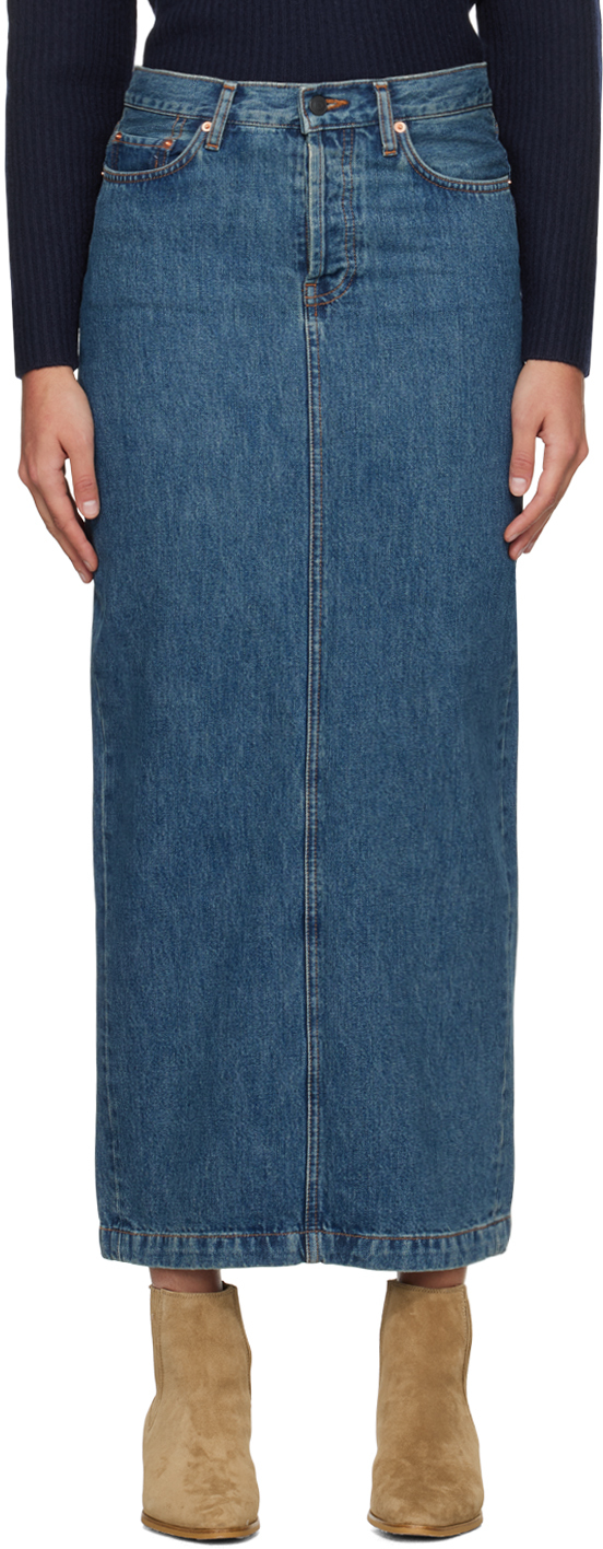 スカート WARDROBE NYC SS24 'Column' denim skirt (W2097PC INDIGO) Denim Column Skirt – WARDROBE.NYC