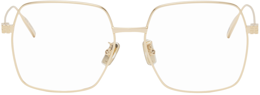 Gold Square Glasses