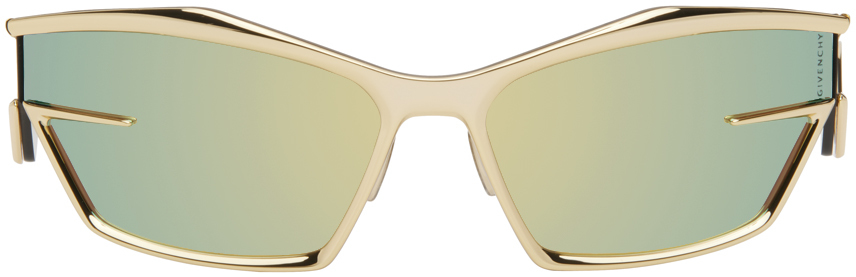 Givenchy Gold Giv Cut Sunglasses In 30g Shiny Endura Go