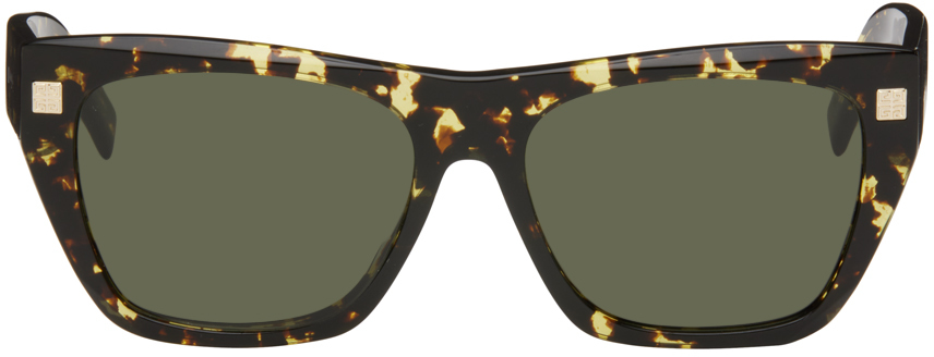 Givenchy Tortoiseshell Gv Day Sunglasses In 55n Coloured Havan