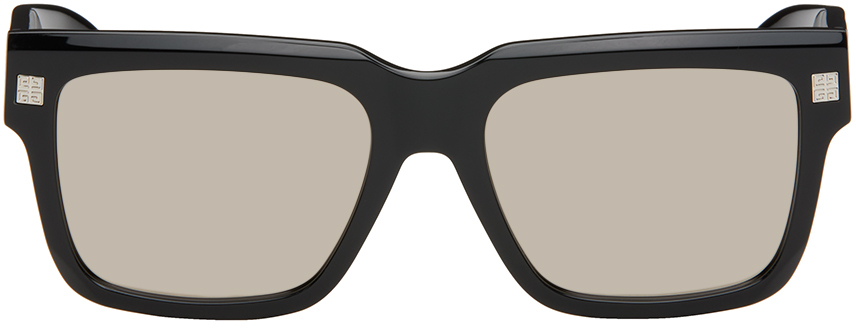 Givenchy Black Gv Day Sunglasses In 01c Shiny Black