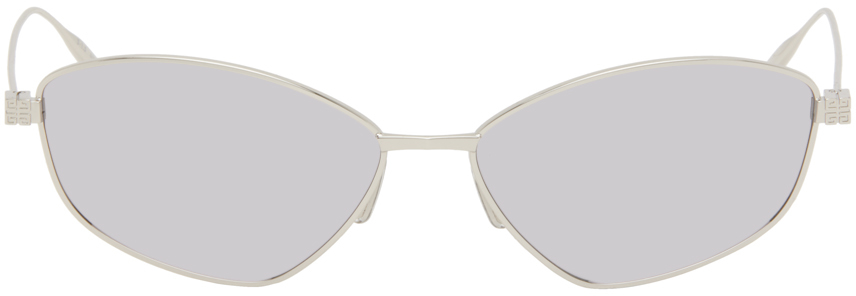 Givenchy Silver Gv Speed Sunglasses In 16c Shiny Palladium