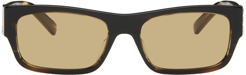 Givenchy Tortoiseshell 4g Sunglasses In 56e Havana/other/bro