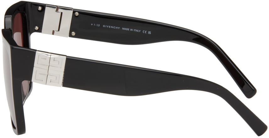 Givenchy Rectangular Sunglasses In 01s Shiny Black/bo