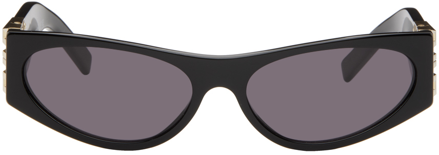 Givenchy Black 4g Sunglasses In 01a Shiny Black/sm