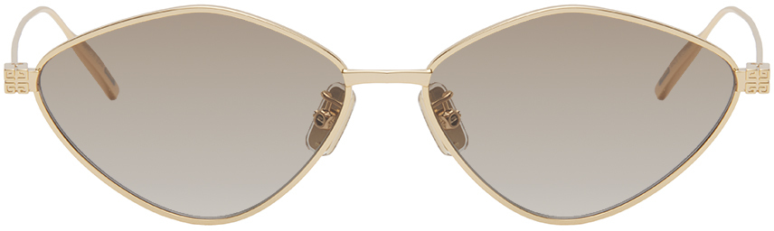 Givenchy Gold Small Speed Sunglasses In Shiny Endura Gold