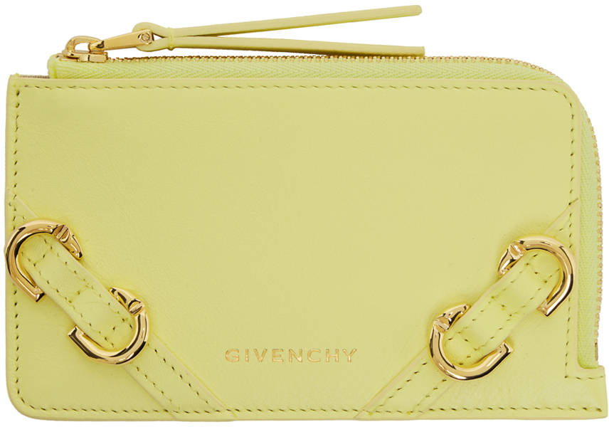 Givenchy Yellow Voyou Card Holder