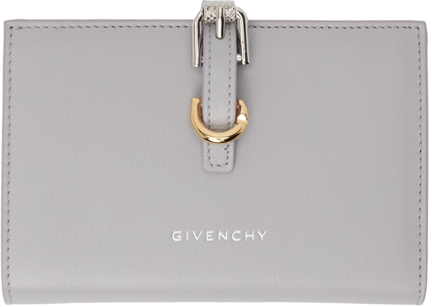 Givenchy Gray Voyou Wallet In 050 Light Grey