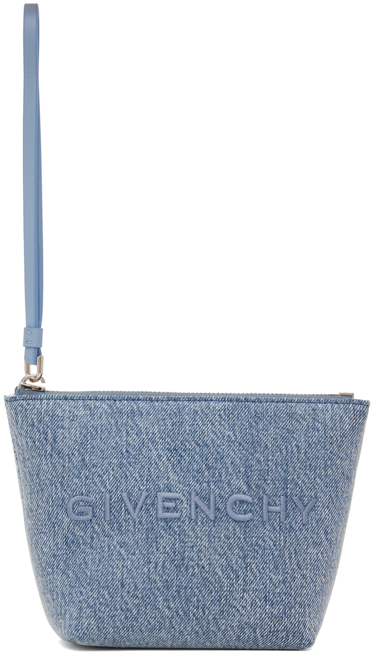 Blue Mini Givenchy Pouch