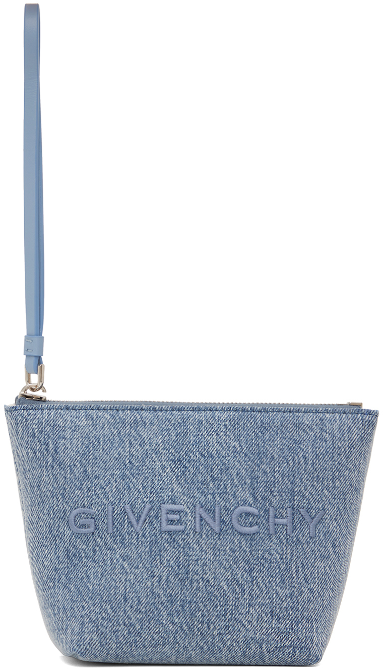 Mini Givenchy Pouch In Denim Women