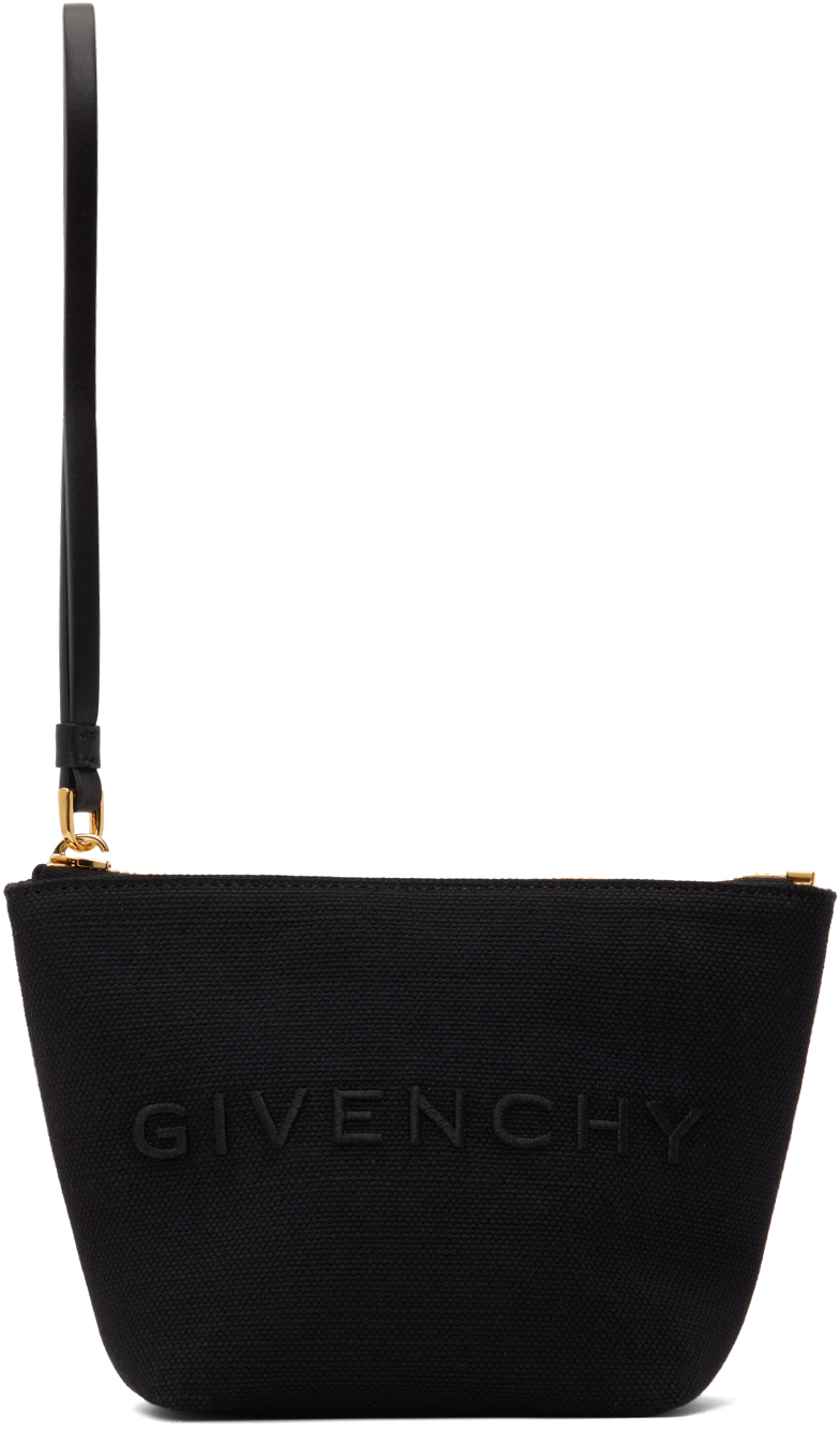 Givenchy Black Mini  Pouch In 001-black