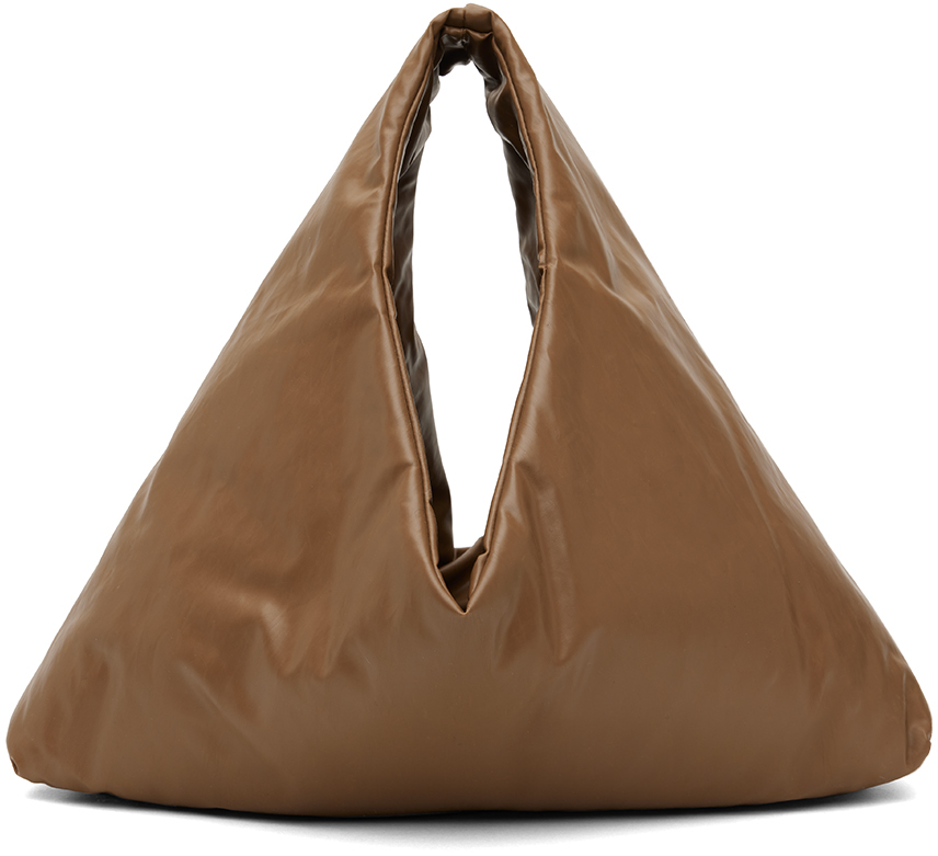 Shop Kassl Editions Brown Anchor Small Oil Mud Bag In 0013 Camel