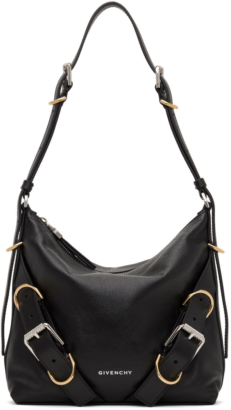 Shop Givenchy Black Voyou Crossbody Bag In 001-black
