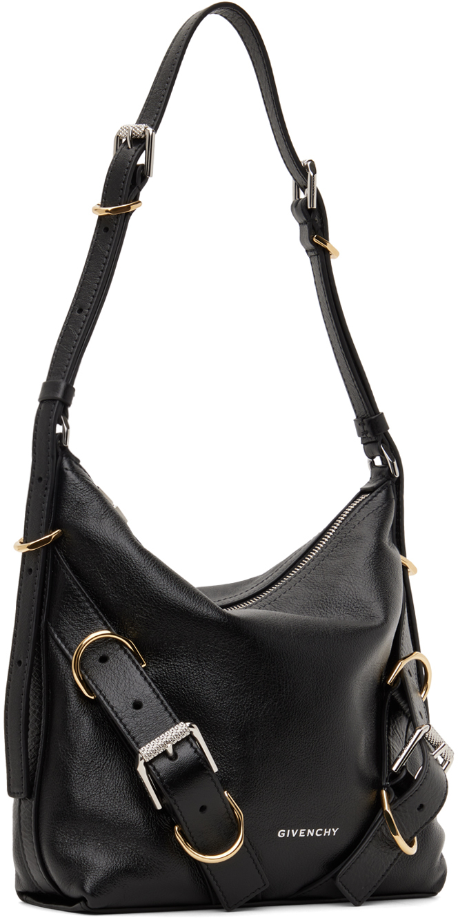 Givenchy Black Voyou Crossbody Bag In 001-black