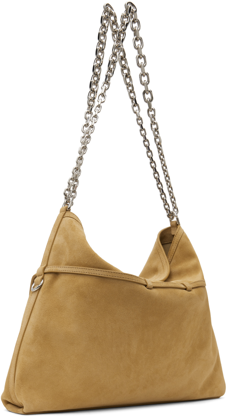 Givenchy Tan Medium Voyou Chain Bag In 231-hazel