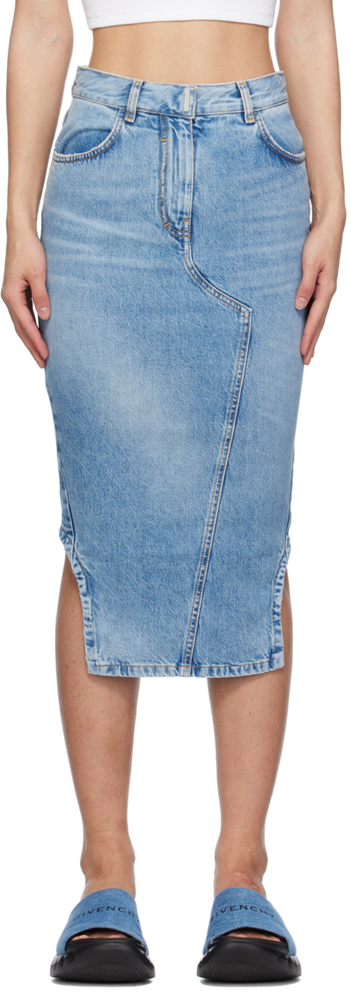 ワンピース GIVENCHY Women Mid Skirts BW20SP12HE BLUE Givenchy Skirts for Women | Online Sale up to 59% off | Lyst