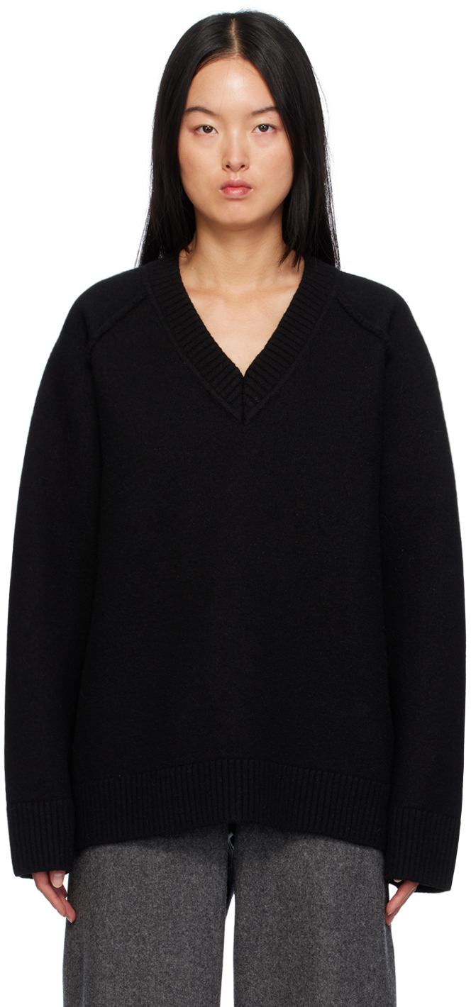 Shop Kassl Editions Black Boiled Sweater In 0001 Black
