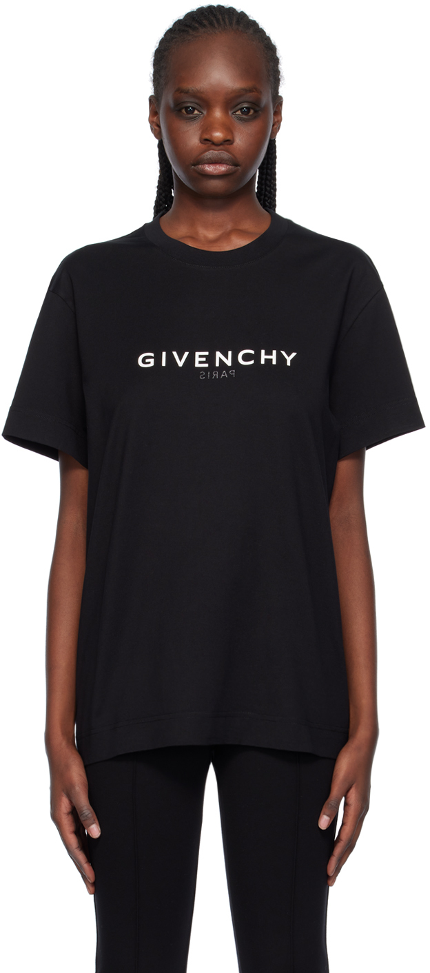 Shop Givenchy Black Reverse T-shirt In 001 Black