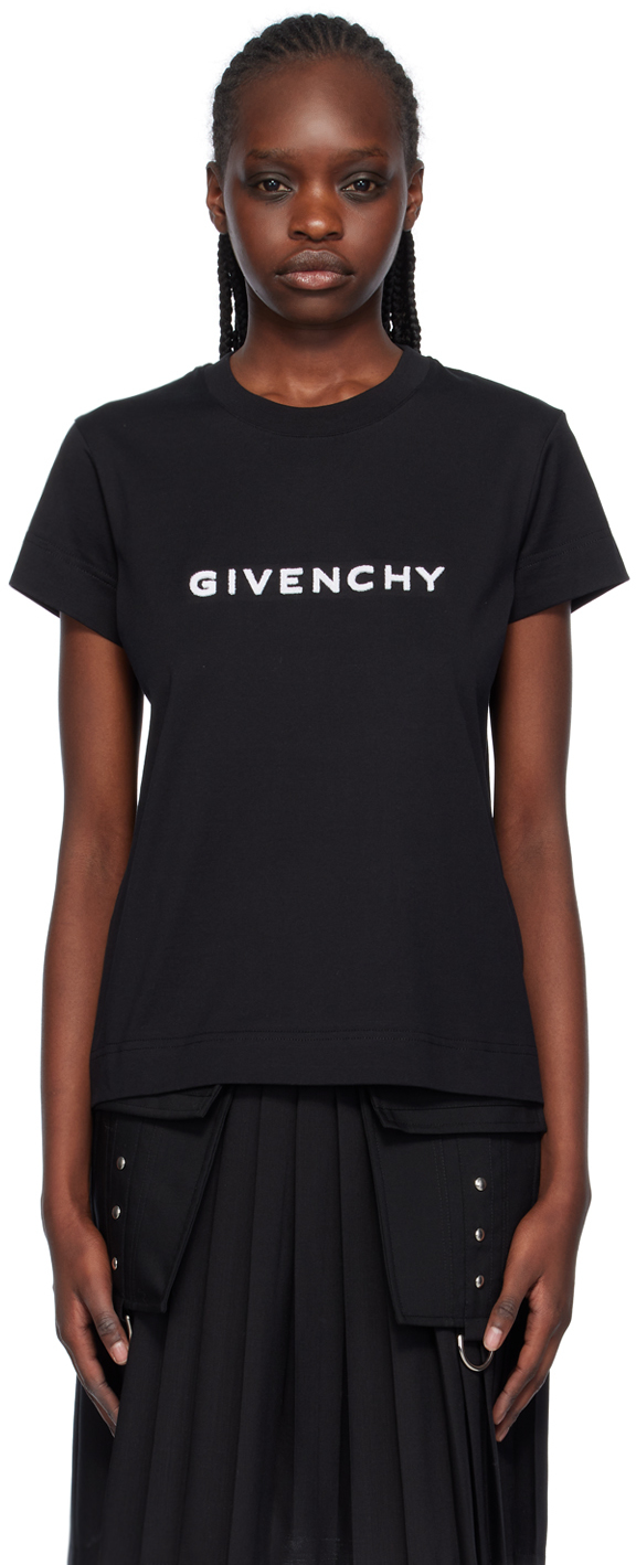 Givenchy Black & White 4g T-shirt In 001 Black White