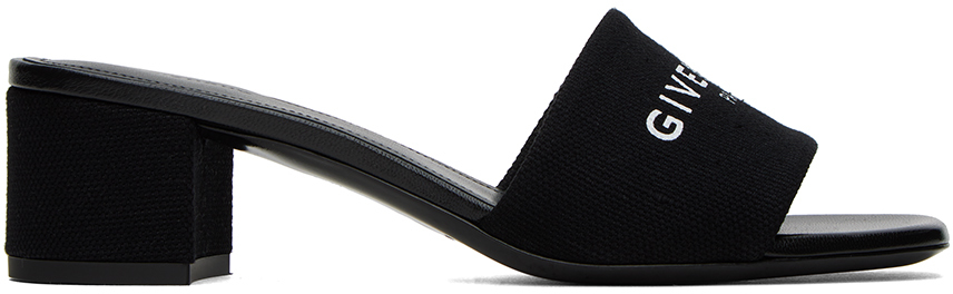 Black 4G Heeled Sandals