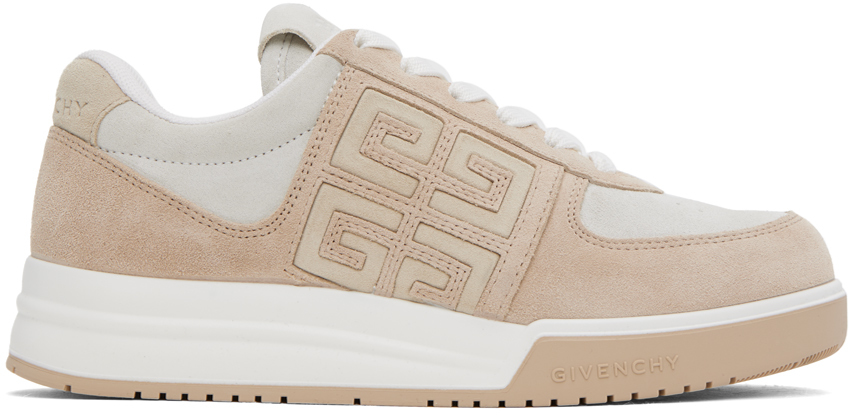 Shop Givenchy Beige G4 Sneakers In 291-beige/white