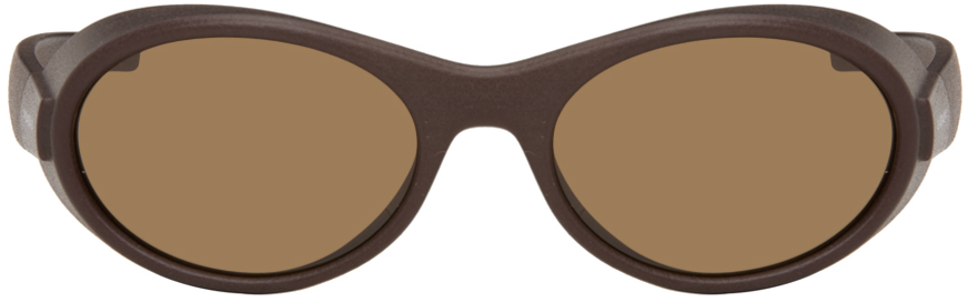 Givenchy Brown G Ride Sunglasses In Matte Dark Brown/rov
