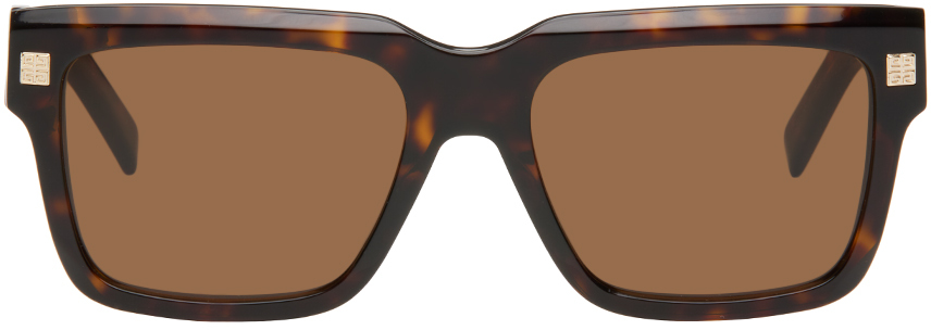 Givenchy Tortoiseshell Gv Day Sunglasses In Dark Havana/roviex