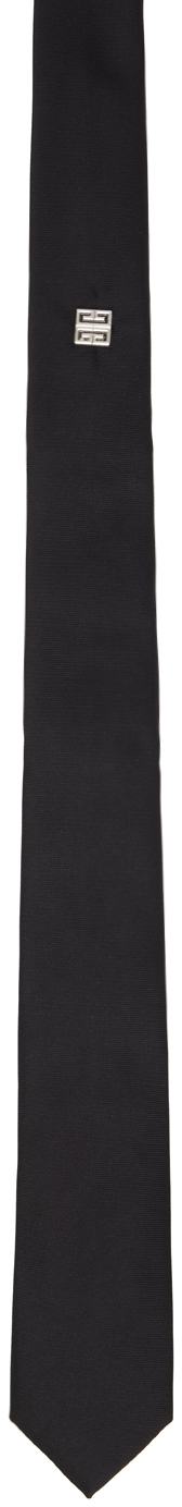 Black 4G Rivet Tie