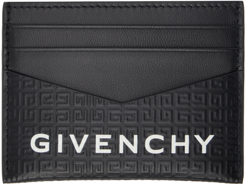 Shop Givenchy Black Micro 4g Card Holder In 001-black