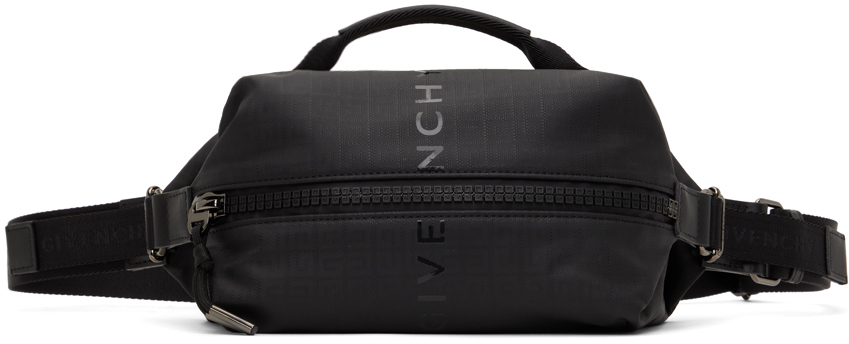 Shop Givenchy Black G-zip Bum Bag In 001-black