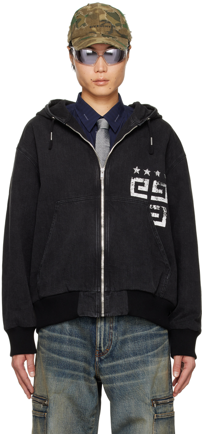 Givenchy Black zip hoodie