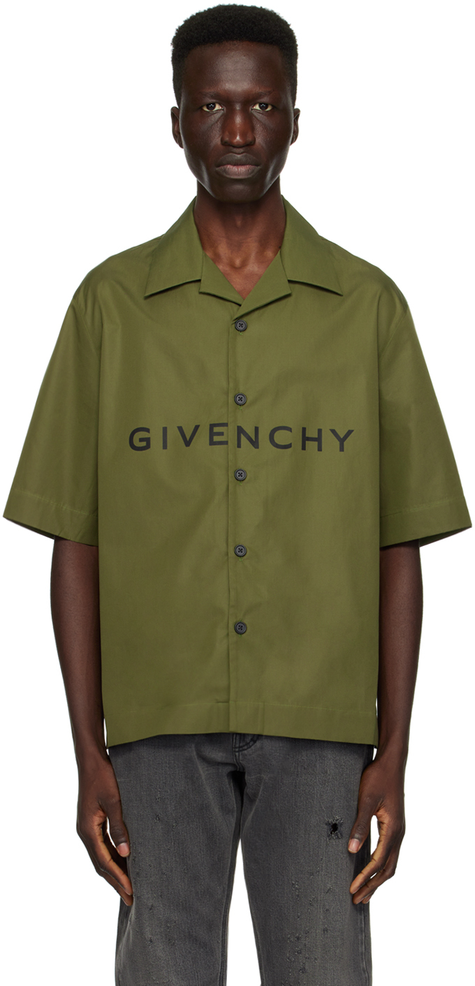 Green Boxy-Fit Shirt