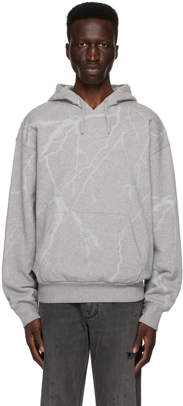 Gray Graphic Hoodie