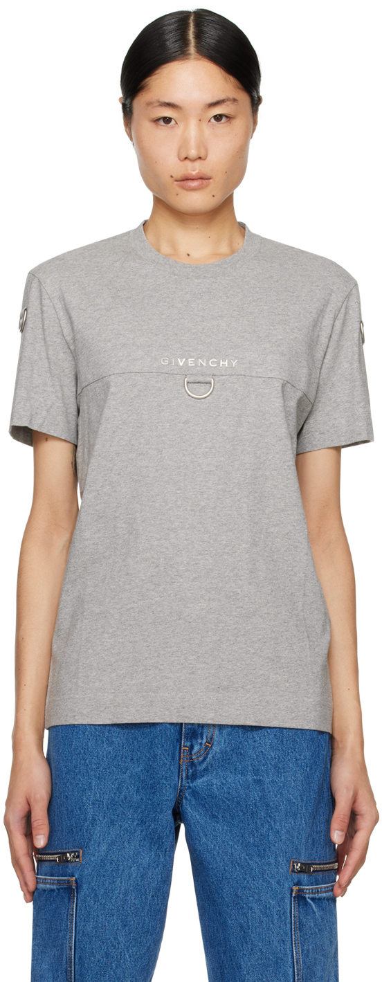 Shop Givenchy Gray Hardware T-shirt In 055-light Grey