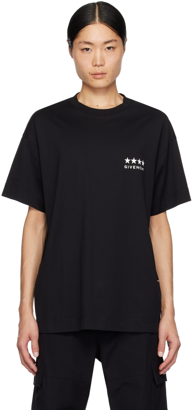 Givenchy: ブラック 4G Tシャツ | SSENSE 日本