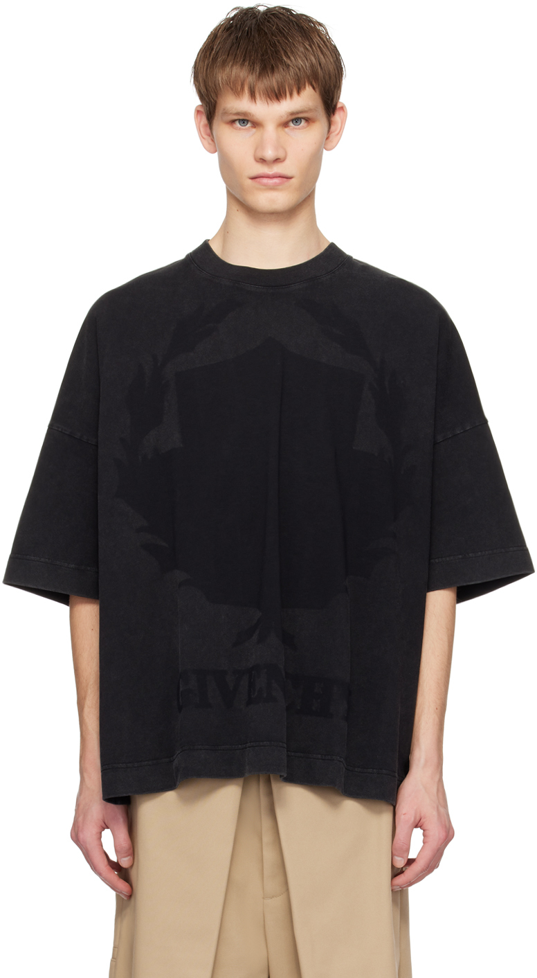 Givenchy Black Shadow T-shirt In 001-black