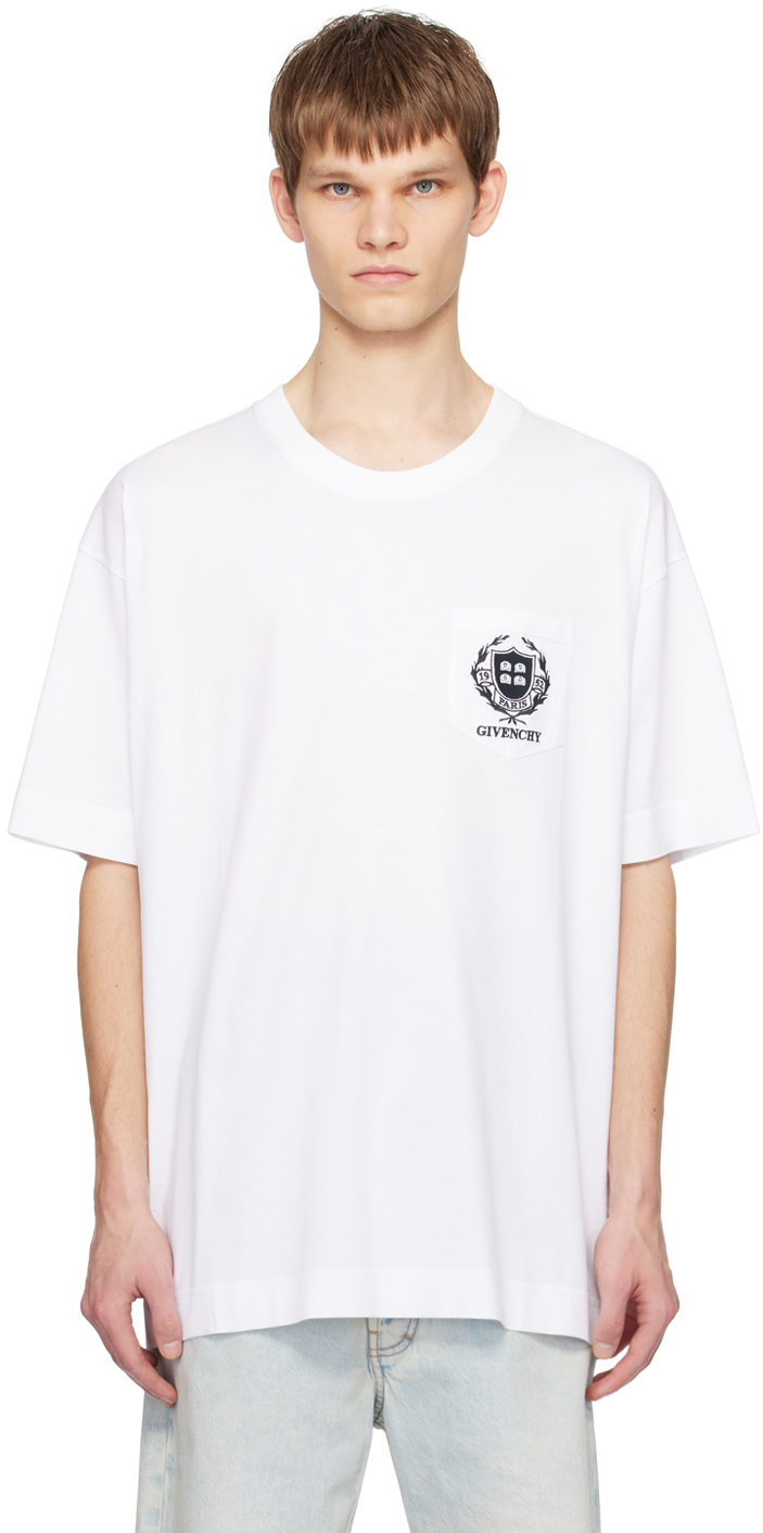 Givenchy White Crest T-shirt