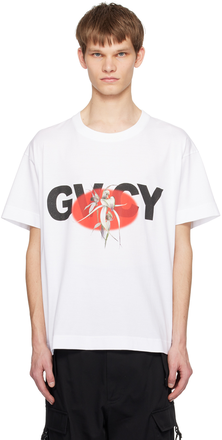 Shop Givenchy White Boxy-fit T-shirt In 100-white