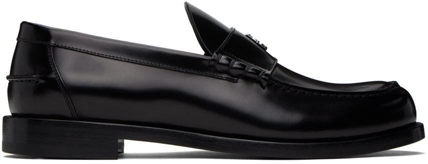 Shop Givenchy Black Mr G Loafers In 001-black
